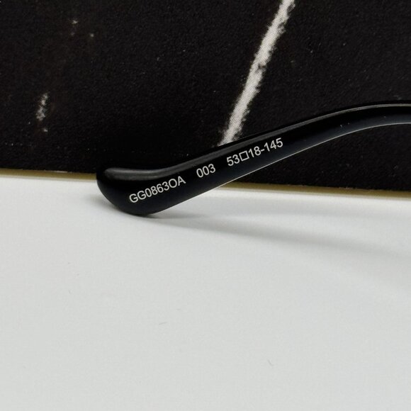 NEW GUCCI GG0863OA 003 SQUARE SILVER METAL EYEGLLASSES GUCCI - Picture 9 of 11